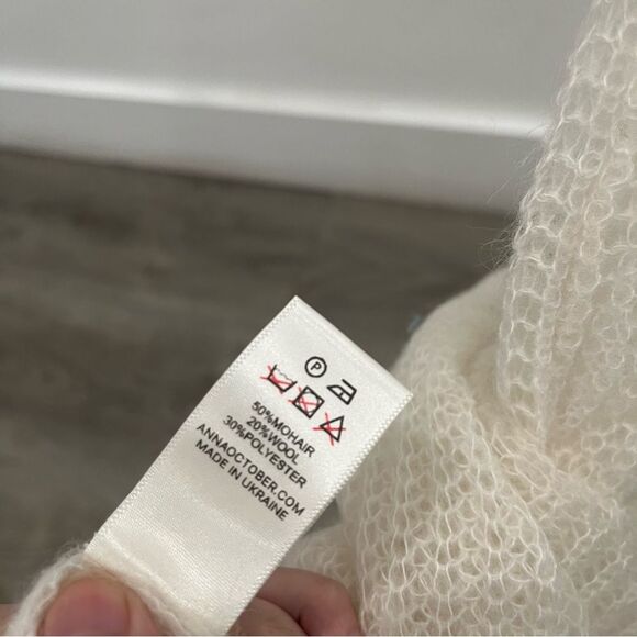 NWT Anna October Maxi Dress White Crochet Knit Astrid Floral Bridal Wedding sz S - Picture 13 of 13